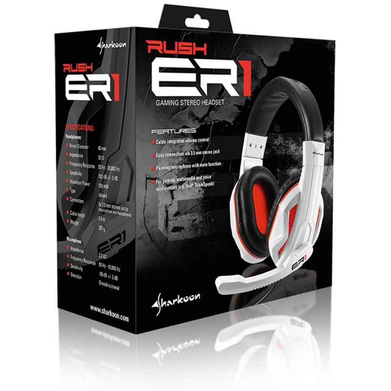 Sharkoon Rush ER1 schwarz Headsets kabelgebunden