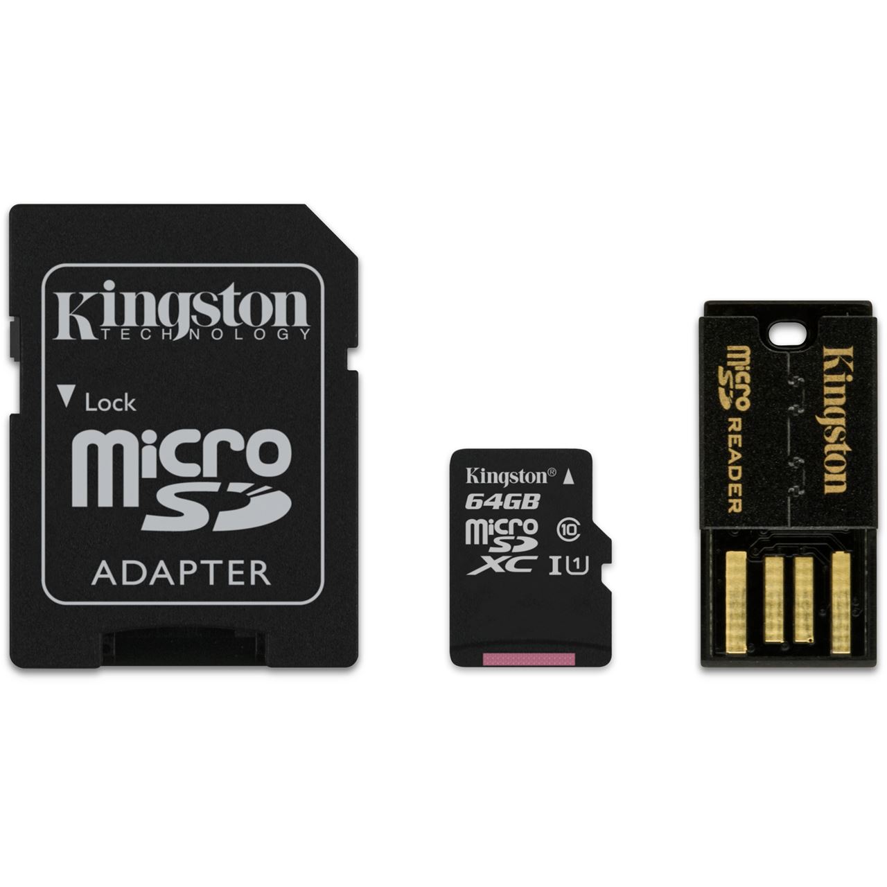 64 GB Kingston Mobility Kit microSDXC Class 10 Retail inkl. USB-Adapter ...