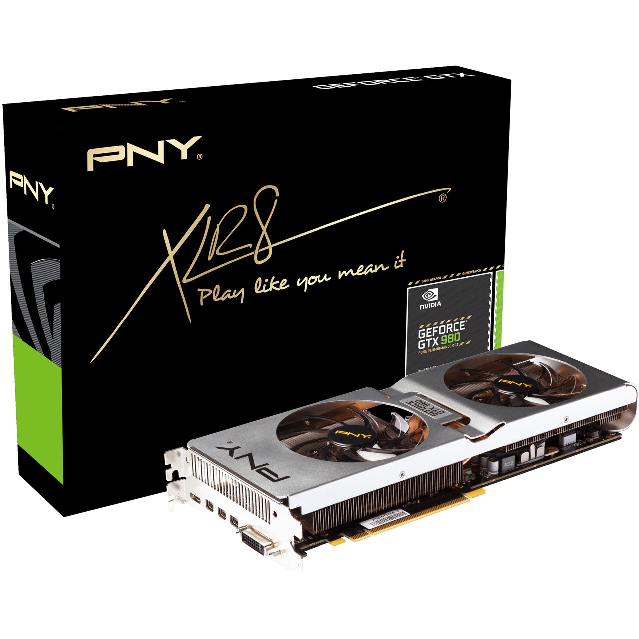 4GB PNY GeForce GTX 980 Pure Performance OC2 Aktiv PCIe 3.0 x16 (Retail