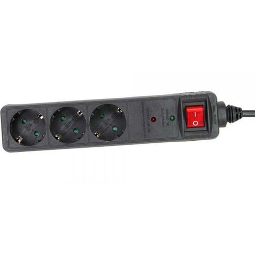 1.50m InLine Steckdosenleiste mit Schalter Schwarz 3 (16431P) Image