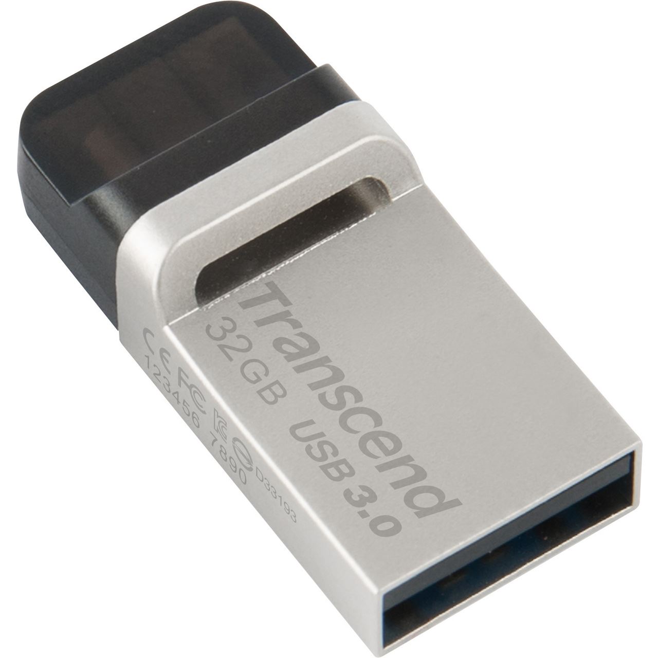 32 GB Transcend JetFlash 880 silber USB 3.0 und microUSB - 32GB Sticks ...
