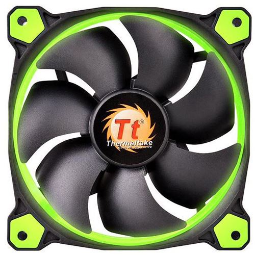 Thermaltake Riing 14 LED grün 140x140x25mm 1000-1400 U/min 21.1-28.1 dB ...
